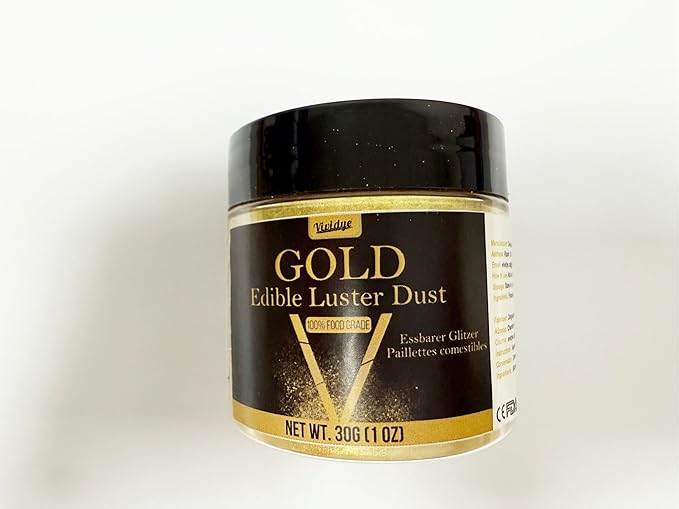 Edible Glitter - 30g / 1oz Luster Dust Edible Glimmer Powder for Sparkling Drinks, Foods, Wine, Cake - Food Grade Shimmer Dust Powder for Baking, Beverage, Cookies Decoration