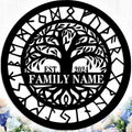 Personalized Tree of Life Metal Sign Wall Art Decor, Custom Wedding Gifts for Couples, Custom Family Name Sign, Christmas Valentine's Day Housewarming Gifts