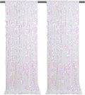Large Payette Sequin Backdrop 2 Panels 4ftx8ft Iridescent White Glitter Fabric Curtains Mermaid Themed Party Backdrop Backgrounds