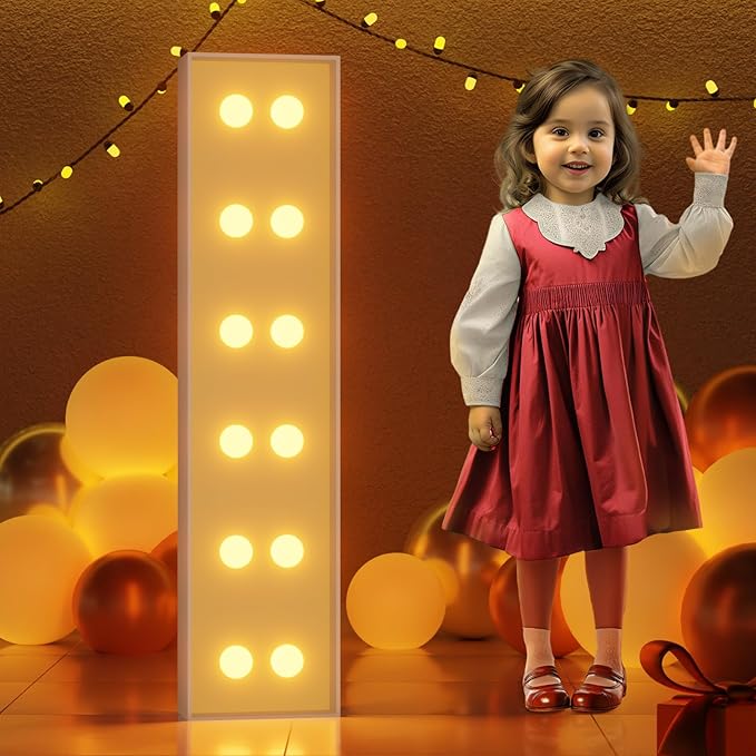 Marquee Letters 4 Feet Tall Large Light Up Letters I Happy Birthday Shower Decorations Marry Me Engagement Party Decor Yellow Light Birthday Decorations Balloon Arch Kit Foam Sign I