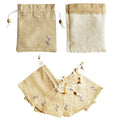 Daclubmenxy D&C 20PCS Sachet Bags Empty for Lavender, Burlap drawstring bags, Jewelry Pouches 4.5'' x 6.0'' Drawstring Gift Bags for Wedding, Christmas, Party Favor Bags (Brown, 4×6in)