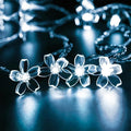Fairy Cool White Flower String Lights, 33ft 100 LED Plug in 8 Lighting Mode Cherry Blossom Indoor Wall Ceiling Window Decorations, Aesthetic Lamp Decor for Christmas Holiday Easter Bed Room