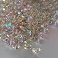 1200Pcs 4mm 4 for Jewelry Making Beads for Bracelets Necklace Pendants Making Supplies(Silver Champagne)