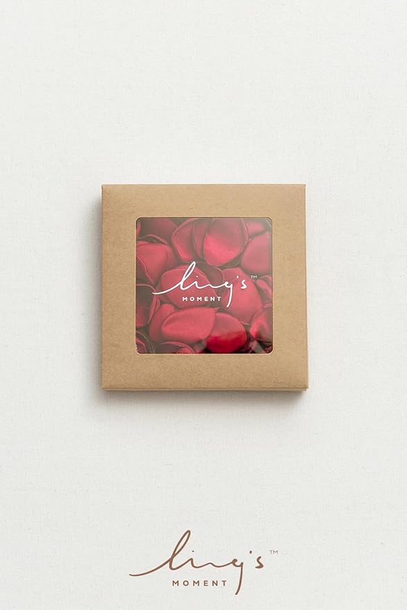 Ling's moment Rose Petals, Silk Flower Petals for Wedding/Aisle/Flower Girl Baskets/Table Centerpiece Décor,etc.Dark Red 200pcs