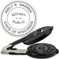 MaxMark Insert Only for Notary Seal Round Embosser for Wisconsin State
