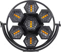 JUNMAN 7 Head Led Retro Background Effect Light DJ Disco Stage Lights 1pc Pack