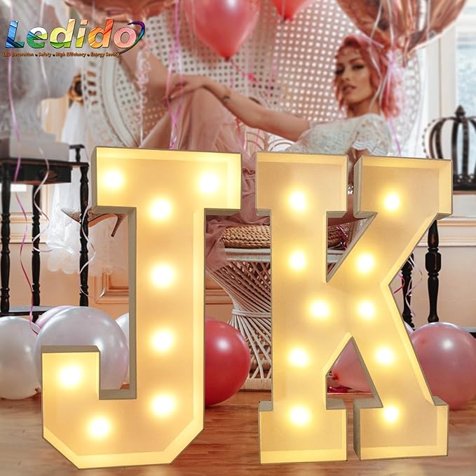 Ledido 3FT Marquee Light Up Letters, Large Light Up Letters, Marquee Letter 3 Feet Tall, Mosaic Lighted Letter for Party Decoration Baby Shower Anniversary Wedding, Z