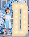 4FT Marquee Plastic Letters D - Light up Letters D Are Made from Corrugated Plastic Board - Quick Assembly Without Tools, Disassembled Components Can Be Used for Garage Sale Signs, Yard Sale Signs