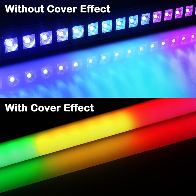 LED Stage Wash Light Bar - OPPSK 120W 36LEDs RGBW DMX Light Bar with Detachable Cover Chasing Function 41 Static Colors & 56 Shows LED Beam Light for Wedding Church DJ Live Events Stage Lighting