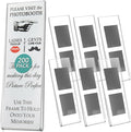 PBF Photo Booth Frames 2x6 Magnetic Picture Frames for Refrigerator | Clear Acrylic Frames for Photo Strips | Photo Holders for Fridge, Locker, Sign Holder (200-Pack)