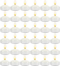 Aignis 36pcs Floating Discs Wax Candles, Burning Time 4+ Hours, 2 Inch Unscented Dripless, White Set for Wedding/Birthday/Celebration/Party/Holiday/Home Décor