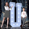 4FT Marquee Light Up Letters U – Cool White LED, Easy to Assemble Foam Board with Back Support, Large Marquee Light Up Letters for Birthday, Wedding, Party, Anniversary, Baby Shower Decor
