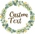 Premium Custom Stickers Labels - Personalized Stickers for Businesses Logo and Name. Birthday Pets and Label Product Boxes Wedding Favors Waterproof Labels (Wreath 4, 3 inch)