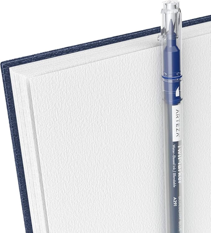 ARTEZA ARTZ-9156 Watercolor-Paper, 9x12-inch-2 Pack, Blue 2 Count