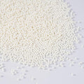 White Nonpareils Sprinkles, Edible 2mm Pearl, White Sprinkles for Cake Decorating, Cake Pops, Cupcakes, Cookies, Macaron, and Ice Cream(120g/4.23oz)