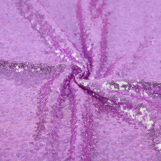 Lavender Sequin Backdrop Curtains 4 Panels 2FTx8FT Glitter Lavender Photo Backdrop Party Wedding Backdrops Baby Shower Curtain Sparkle Photography Background Curtains