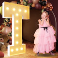 iMPRSV 4FT Light Up Letters - Large Marquee Letters for Birthday Party Decor & Wedding Decorations - Arch Kit with T