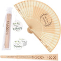 20Pcs Personalized Folding Hand Fans Custom Engraved Summer Wedding Fans,Personalized Wooden Fans Party Favor Bridal Shower Gifts for Guests