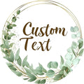 Premium Custom Stickers Labels - Personalized Stickers for Businesses Logo and Name. Birthday Pets and Label Product Boxes Wedding Favors Waterproof Labels (wreath 16, 1.5 inch)