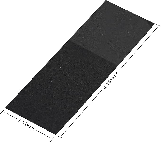 Germiwipe Napkin Bands,Paper Napkin Rings Self Adhesive,Silverware Wraps Bands (Black - 500pcs)