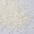 Edible White Sprinkles, White Jimmies Sprinkles, Jimmies for Cake Decorating, Cupcakes, Cake Toppers, Macarons, Cookies, and Ice Cream Toppers(120g/4.23oz)