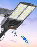 Gefolly SL-8500W Solar Street Light Outdoor 500000LM Commercial Parking Lot Lights Dusk to Dawn 6500K Flood Security Light IP67 Lamp with Motion Sensor for Basketball Court, Yard, Road