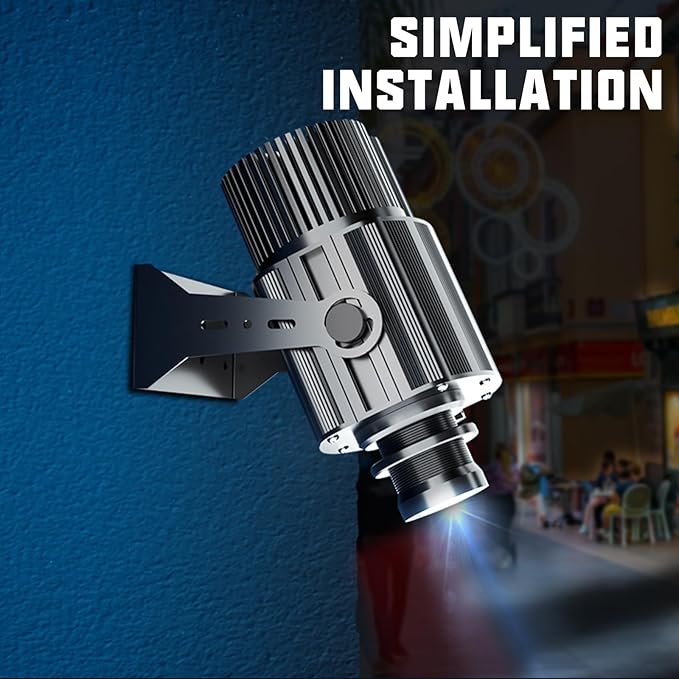 Custom 𝐥𝐨𝐠𝐨 𝐩𝐫𝐨𝐣𝐞𝐜𝐭𝐨𝐫 GOBO for Store Business Outdoor and Indoor Image led Lights 𝐢𝐩𝟔𝟕 Waterproof with Remote Control 150watt