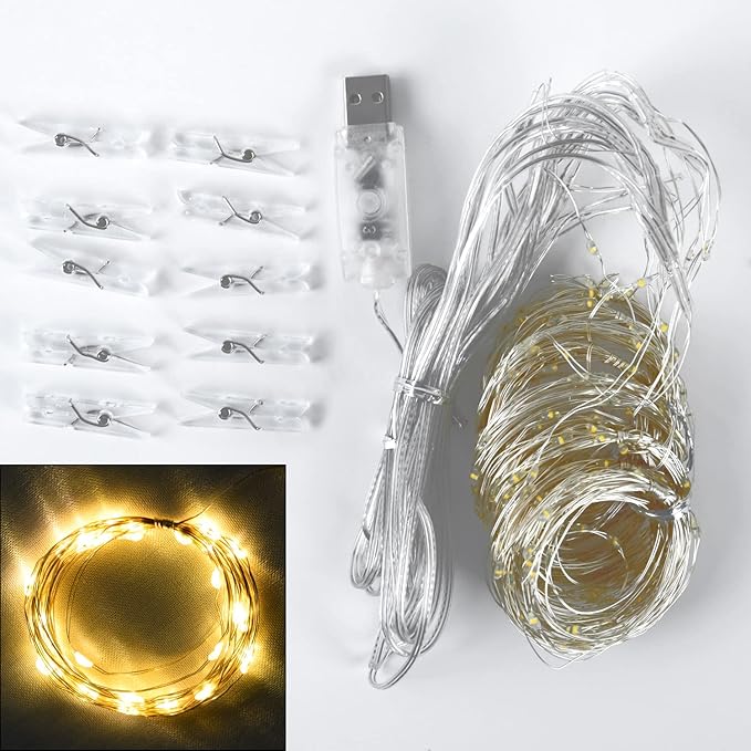 Ivory Sheer Backdrop Curtains with Lights String for Parites Wedding 10×8ft Tulle Backdrop Curtains for Baby Shower Birthday Party Photo Shoot Background Decorations