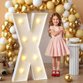 imprsv Marquee Light Up Letters, 3FT Mosaic Letters with Light for Baby Shower Graduation Party Decor, Large X for Engagement Wedding Party Decorations (Need to Assemble)