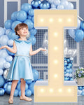 4FT Marquee Plastic Letters I - Light up Letters I Are Made from Corrugated Plastic Board - Quick Assembly Without Tools, Disassembled Components Can Be Used for Garage Sale Signs, Yard Sale Signs