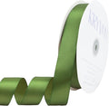 Olive Green Satin Ribbon 1 inch X Continuous 100 Yards, Single Face Polyester Ribbon Perfect for Gift Wrapping, Flower Bouquet, Wedding Decor, Crafts, Bow Making, Sewing and More