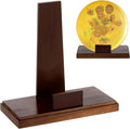 Weysat Wooden Plate Stand for Display 8 Inch Plate Postcard Picture Frame Book Display Stand with Square Block Base Home Office Decorative Table Top Easels