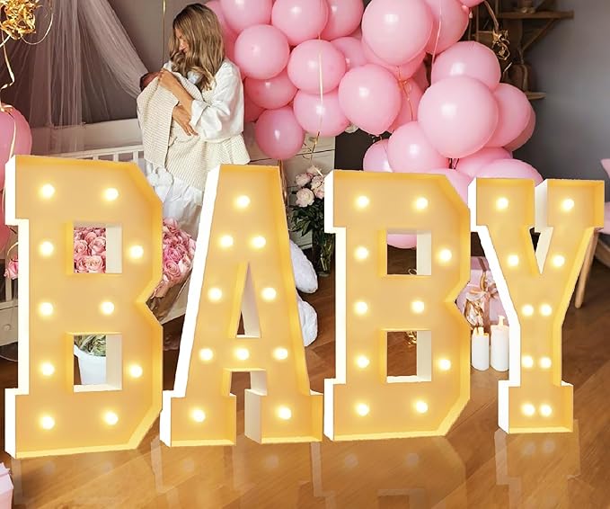 3FT LED Light Up Marquee Letter O – DIY Party Decor for Wedding, Birthday, Baby Shower, Christmas, Anniversary – 36 Inch Tall Alphabet Sign for Home, Stage, Photo Booth, Café, Classroom