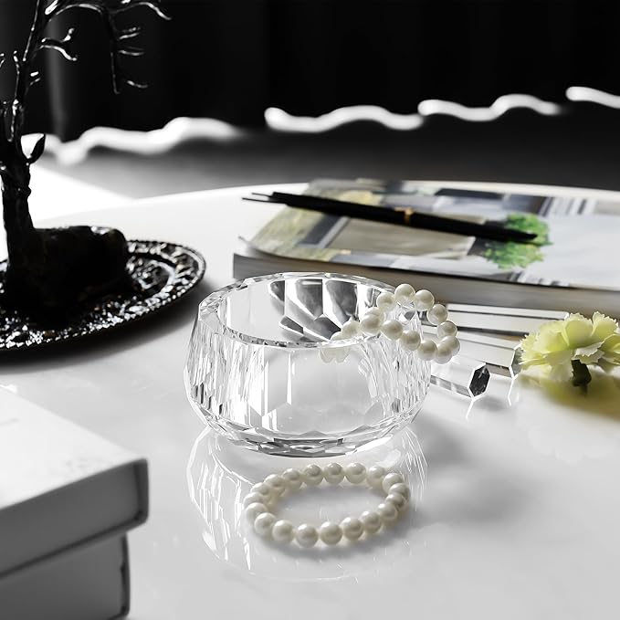 kitCom Jar of Crystal Jewelry, Crystal Wedding Candy Buffet Jar, Home Decoration Party Cotton Swab Storage, Office Birthday Gift (2lb)