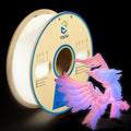 YOUSU Glow in The Dark Rainbow Luminous PLA Filament 1.75mm, 1kg 3D Printer Multicolor Filament Gradient, Color Change Filament with High Brightness, Fast Glow and Long Time Glowing.