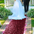 ShinyBeauty Sequin Aisle Runner for Weddings - 2FTx15FT Burgundy Glitter Carpet, Backing & Reusable Decor for Ceremony, Receptions, Events (Wine Red)