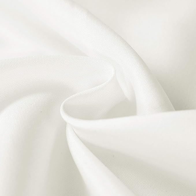 Rectangle Tablecloth 90x156 inch Washable Polyester Fabric Table Cloth for Wedding Party Dining Banquet Decoration（90x156, Ivory）