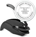 MaxMark Notary Seal Round Embosser for Virginia State - Includes Gold Burst Seal Labels (50 Count)