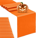 15-Pack Satin Table Runner Orange 12 x 108 inches Long, Table Runners for Wedding, Birthday Parties, Banquets Decorations（15 Pack, 12x108 Inch, Orange）