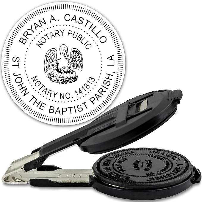 MaxMark Insert only for Notary Seal Round Embosser for Louisiana State