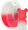 AMOLEN 3D Printer Filament, Temp Change Red to White PLA Filament 1.75mm, Cold & Heat Temp Color Change with Temperature Filament, Dimensional Accuracy +/- 0.02 mm, 1KG/2.2lb, Fits Most FDM Printers
