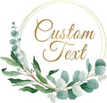 Premium Custom Stickers Labels - Personalized Stickers for Businesses Logo and Name. Birthday Pets and Label Product Boxes Wedding Favors Waterproof Labels (wreath 1, 2.5 inch)