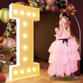 imprsv 4FT Light Up Letters, Large Light Up Letters for Birthday Party Decor, Wedding Decorations, Arch Kit