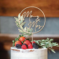 Wooden Mr and Mrs Wedding Cake Toppers, Rustic Wedding Cake Toppers Bride and Groom, Anniversary Cake Topper, Simple Cake Decoration
