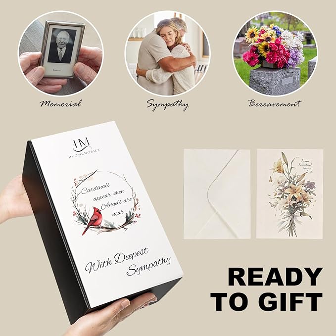 Memorial Lantern, Sympathy Bereavement Gifts Ideas for Loss of Loved One Mother Father Sister Brother, Remembrance Funeral Gifts in Memory of Loved One with LED Candle