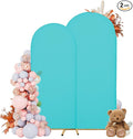 Wedding Arch Covers Arch Backdrop Cover Arch Stand Covers 7.2FT 6FT Set of 2 Arch Cover Spandex Fabric Stretchy Backdrop for Wedding Birthday Party Decoration Baby Shower (Sky Blue)