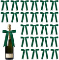 30 Pcs Satin Green Bows with Twist Tie, 5x7 Inchfor Gift Wrapping Cake Treat Bags Craft DIY Gift, Birthday Decorations, Balloons & Garland Home Decor