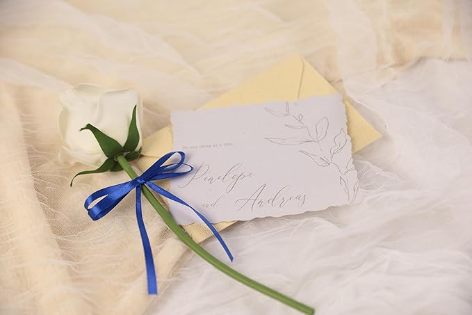 Dark Royal Blue Satin Ribbon 1/4 inch X Continuous 50 Yards, Single Face Polyester Ribbon Perfect for Gift Wrapping, Flower Bouquet, Wedding Decor, Crafts, Bow Making, Sewing and More