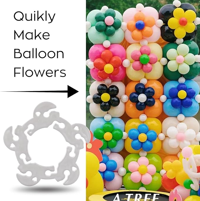 100PCS Balloon Arch Clips, Reusable Balloon Clips for Balloon Arch, Plastic Balloon Supplies for Stand, Balloon Garland Clips for Party Wedding Baby Shower Decorations