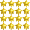 50 Pieces 10" Gold Foil Star Balloons for Party Decorations